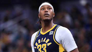 Former Indiana Pacers center Myles Turner (33) during a game against the Dallas Mavericks.
