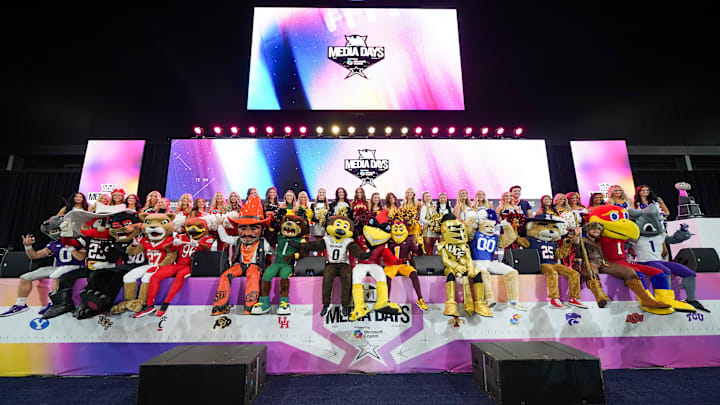 All of the teams sent mascots and cheerleaders to Big 12 Media Days, but only one can win the Big 12 Championship.