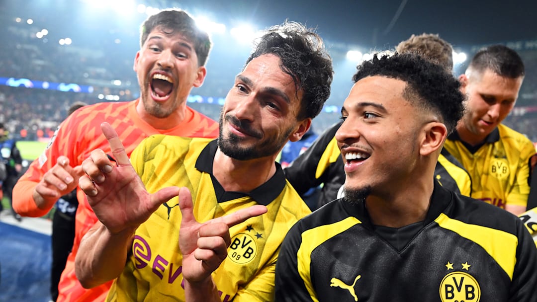 Gregor Kobel (links) und Jadon Sancho (rechts) feierten gemeinsam den Einzug ins Champions-League-Finale