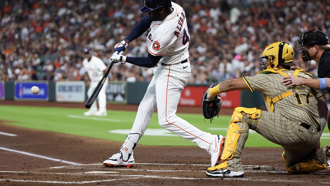 Houston Astros left fielder Yordan Alvarez.