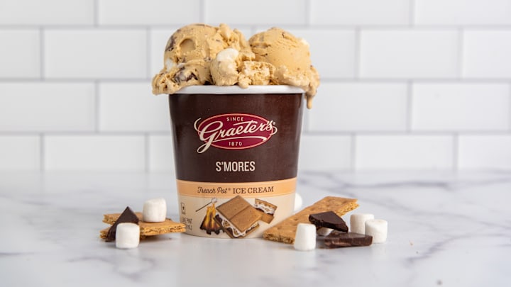 Graeter's S'mores Ice Cream Image. Image Credit to Graeter's. 