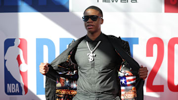 Jun 25, 2025; Brooklyn, NY, USA; Thomas Sorber arrives before the first round of the 2025 NBA Draft at Barclays Center. Mandatory Credit: Brad Penner-Imagn Images