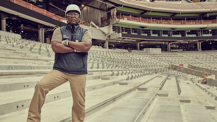 Bills' legend Thurman Thomas in the new Highmark Stadium