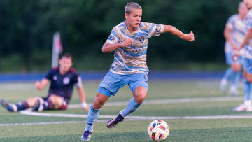 Cavan Sullivan during a game between the Philadelphia Union II and New England Revolution II on July 6, 2024.