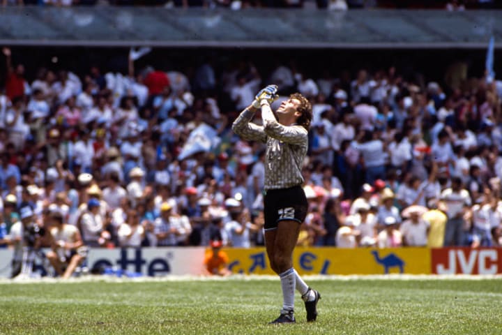 Pumpido's prayers against England were repaid with a hand of god