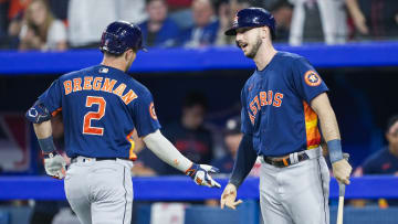 Houston Astros Alex Bregman and Kyle Tucker