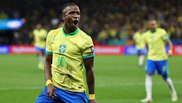 Vinícius Júnior marcou o primeiro gol da era Ancelotti na Seleção