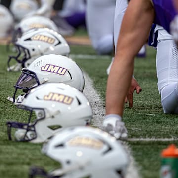 James Madison's Sun Belt championship clash with Troy got off to a snowy start.