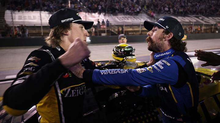 Carson Hocevar, Spire Motorsports, Ryan Blaney, Team Penske, NASCAR Cup Series