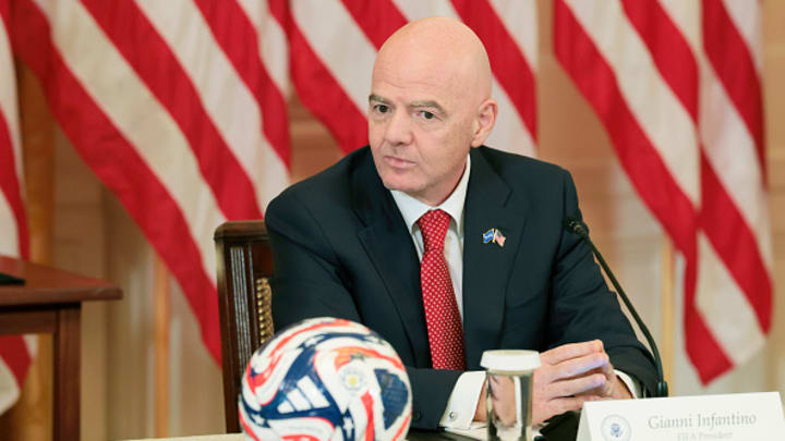Gianni Infantino, presidente de la FIFA. Gianni Infantino, presidente de la FIFA.