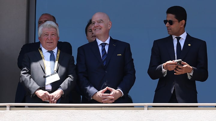 Al-Khelaifi, presidente del PSG, durante el Mundial de Clubes. Al-Khelaifi, presidente del PSG, durante el Mundial de Clubes.