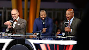 Kenny Smith, Ernie Johnson, and Charles Barkley 