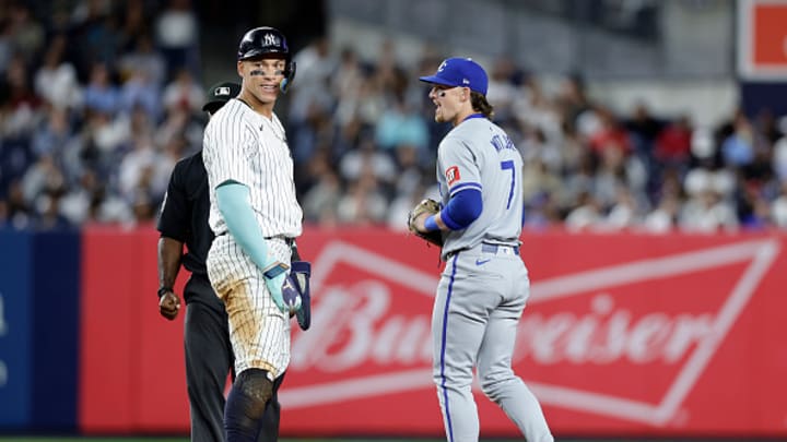 The ALDS featuring New York Yankees outfielder Aaron Judge (No. 99) and Kansas City Royals shortstop Bobby Witt (No. 7) begins Saturday. The ALDS featuring New York Yankees outfielder Aaron Judge (No. 99) and Kansas City Royals shortstop Bobby Witt (No. 7) begins Saturday.