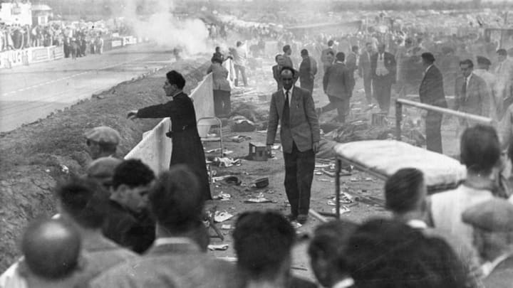 Imágenes del fatídico accidente en Le Mans.