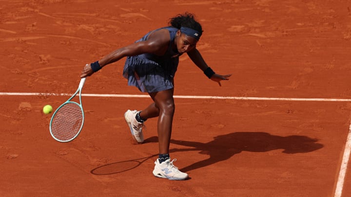 La estadounidense Coco Gauff durante la segunda ronda del Abierto de Francia. La estadounidense Coco Gauff durante la segunda ronda del Abierto de Francia.