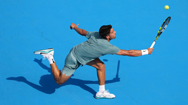 Carlos Alcaraz durante el Masters 1000 de Cincinnati. 