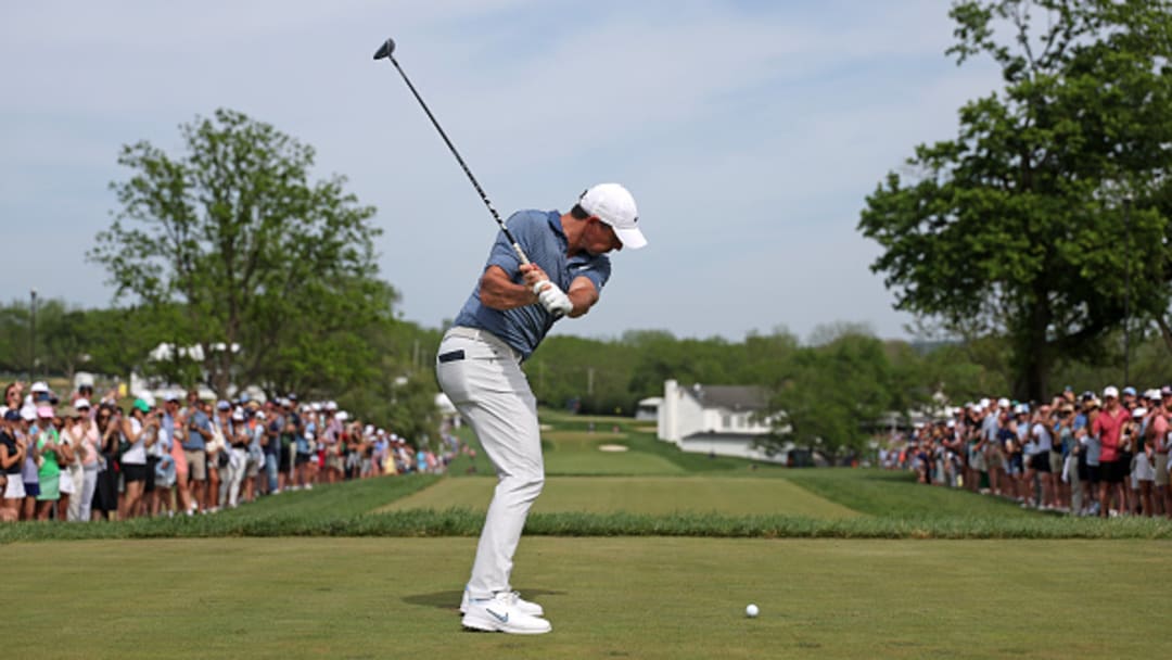 Rory McIlroy durante la ronda final del Truist Championship.