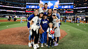 Dodgers pitcher Clayton Kershaw celebrated the team’s World Series win with his family.