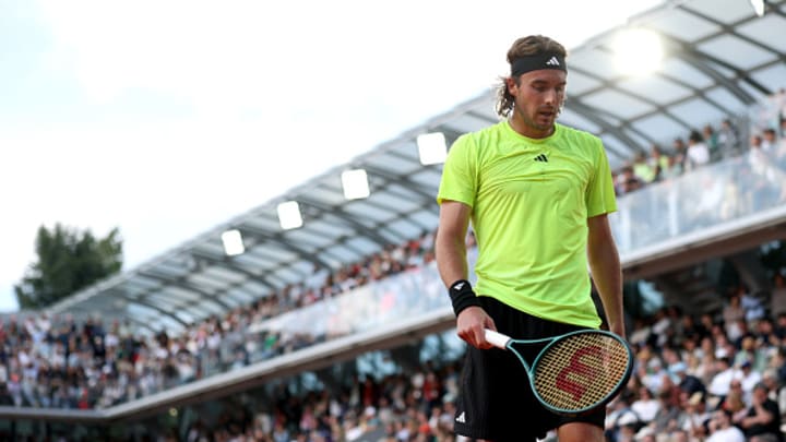 Stefanos Tsitsipas durante Roland Garros.