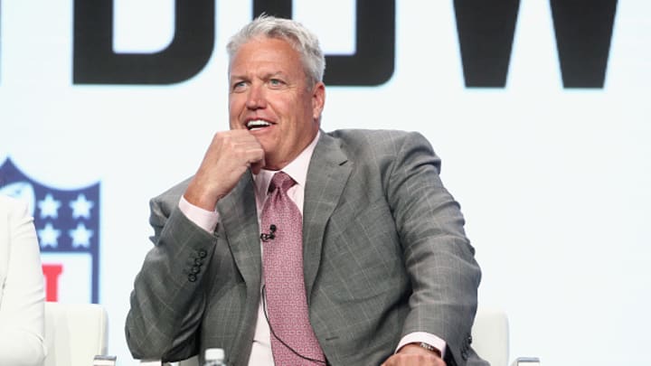 BEVERLY HILLS, CA - JULY 26: Former NFL coach & ESPN analyst Rex Ryan of 'ESPN's Sunday's NFL Countdown' speaks onstage during the ESPN portion of the 2017 Summer Television Critics Association Press Tour at The Beverly Hilton Hotel on July 26, 2017 in Beverly Hills, California. 