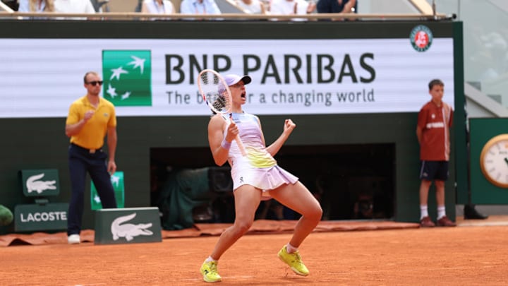 Iga Swiatek tras imponerse a Elena Rybakina.