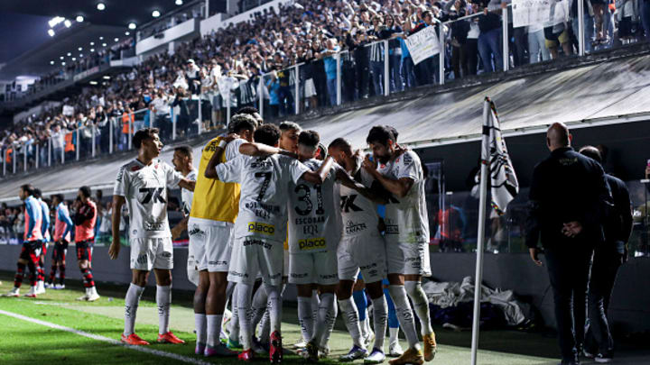 El Vila Belmiro durante un partido de Santos. 