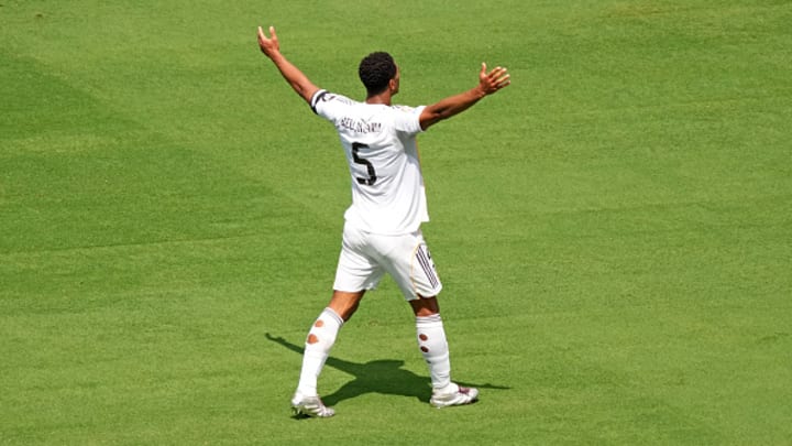 Jude Bellingham, autor del primer gol del Real Madrid ante Pachuca.
