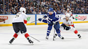 Auston Matthews in a Game 7 loss to the Florida Panthers. 
