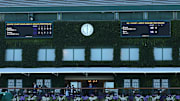 The outside of Wimbledon's Centre Court is shown.