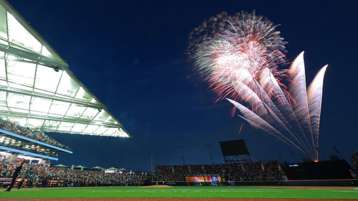 El estadio Alfredo Harp Helú, casa de los Diablos Rojos del México.