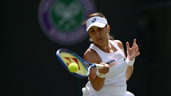 La suiza Belinda Bencic en Wimbledon. La suiza Belinda Bencic en Wimbledon.