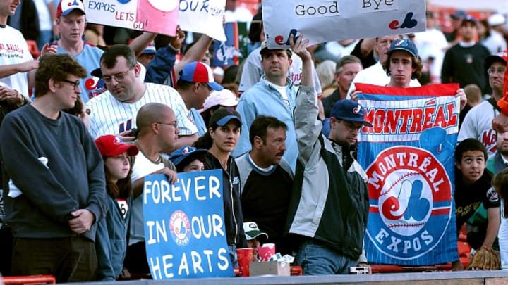 Expos fans bid their team farewell in 2004. Expos fans bid their team farewell in 2004.