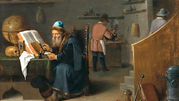 ‘Alchemist in His Workshop’ by David Teniers the Younger, 17th century.
