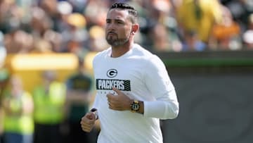 Sep 15, 2024; Green Bay, Wisconsin, USA;  Green Bay Packers head coach Matt LaFleur prior to the game against the Indianapolis Colts at Lambeau Field.