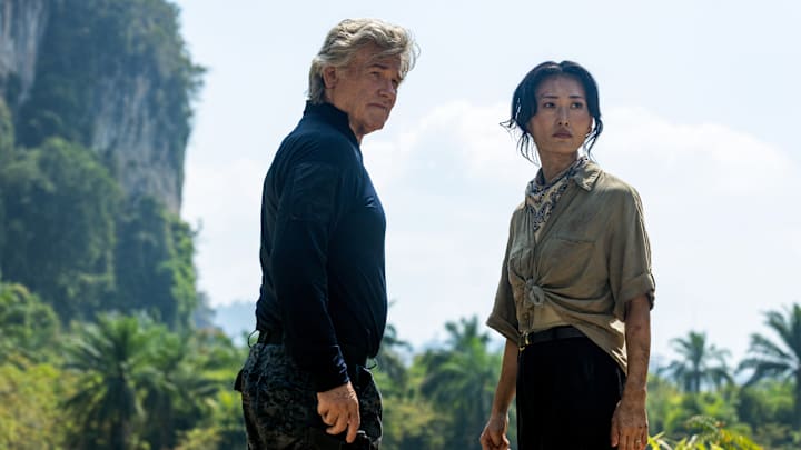 Kurt Russell and Mari Yamamoto in "Monarch: Legacy of Monsters," now streaming on Apple TV.
