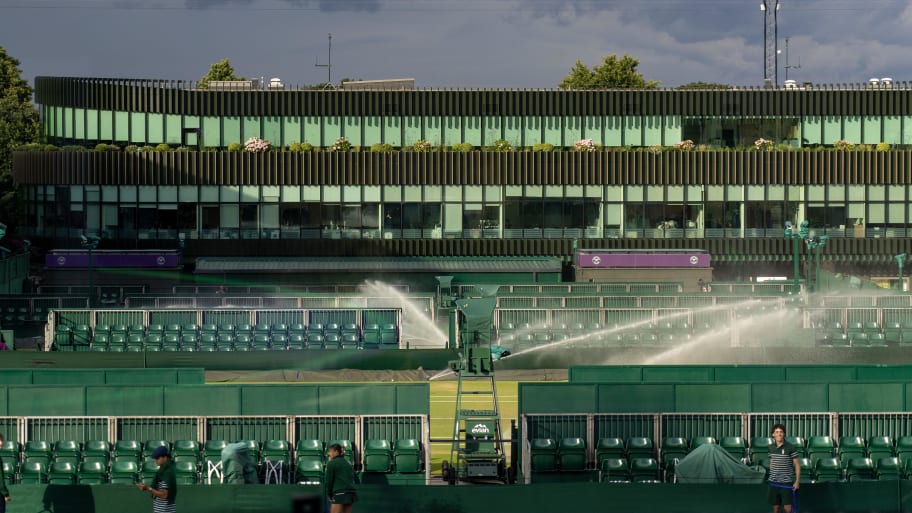 Wimbledon's grass courts made headlines, with consistent rain impacting the surface.