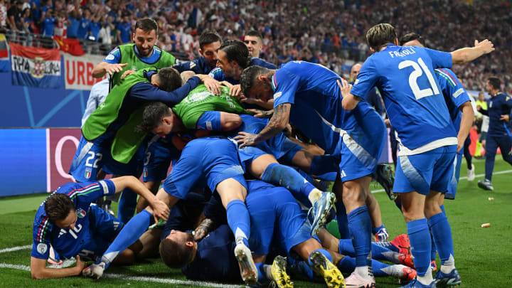 Italy grabbed a late equaliser