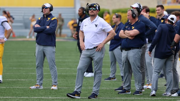 West Virginia University outside linebackers coach Victor Cabral