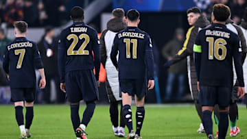 Juventus players were booed off against Benfica