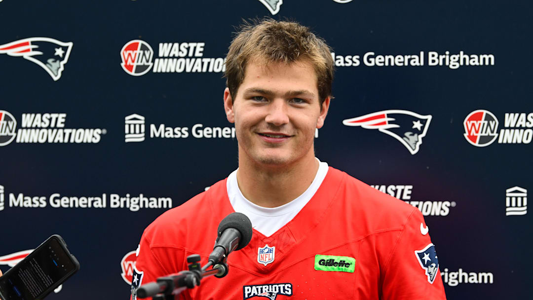 New England Patriots quarterback Drake Maye. Mandatory Credit: Eric Canha-Imagn Images
