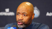 Orlando Magic head coach Jamahl Mosley before a game against the Denver Nuggets at Ball Arena. 