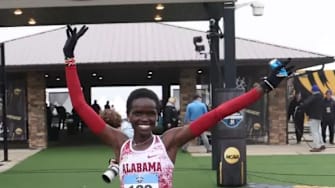 Alabama runner Doris Lemngole wins her second consecutive cross country national championship on Saturday, Nov. 22 at Columbia, Missouri.