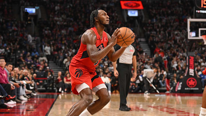 Toronto Raptors guard Immanuel Quickley is a solid prop target on Sunday.