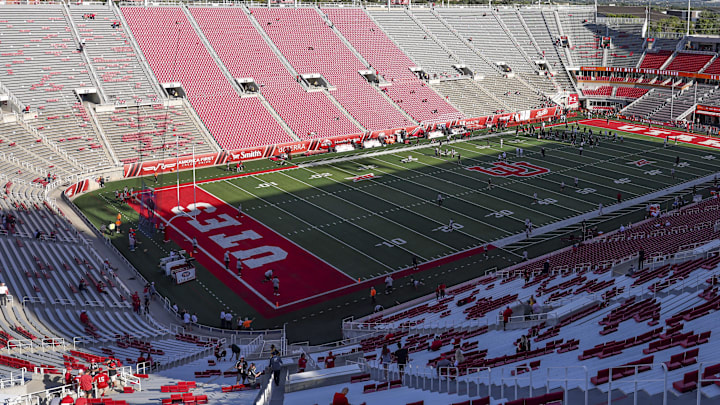 A general view of Rice-Eccles Stadium. A general view of Rice-Eccles Stadium.