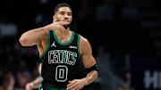 Jayson Tatum promedia 24.4 puntos por partido en su carrera de NBA ante Lakers