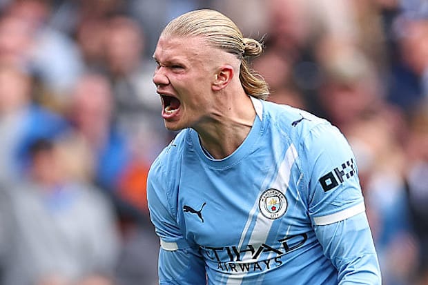 Man City striker Erling Haaland