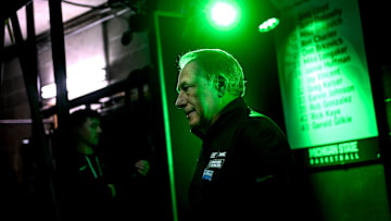 Michigan State's head coach Tom Izzo walks to the court before the game against Minnesota on Tuesday, Jan. 28, 2025, at the Breslin Center in East Lansing.