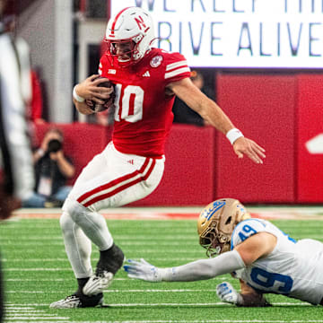 Nebraska begins the final three games of the 2025 regular season without starting quarterback Dylan Raiola. 