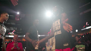 Feb 8, 2024; Portland, Oregon, USA; Portland Trail Blazers small forward Jerami Grant (9) : Soobum Im-Imagn Images