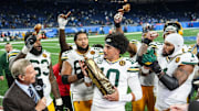 Green Bay Packers quarterback Jordan Love (10) is named John Madden Thanksgiving MVP after 31-24 win over Detroit Lions.